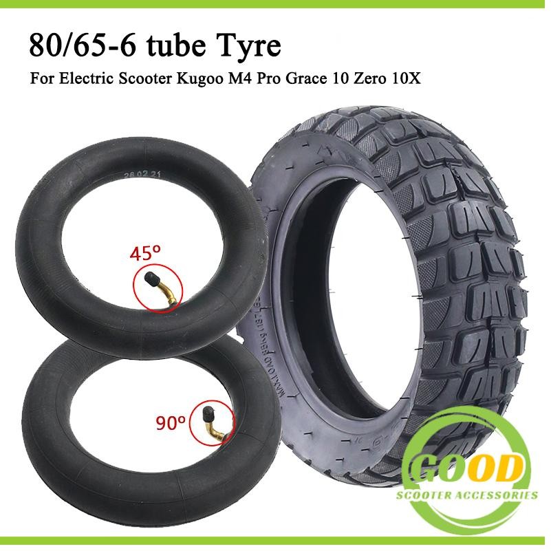 Electric Scooter 10 Inch 80/65-6 Outer tire Inflatable Wheel for Inokim Kugoo M4 G1 Dualtron VICTOR 