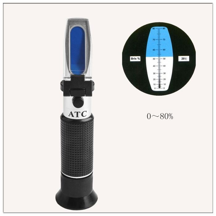 Refractometer Brix 0-80/Refraktometer Kadar Gula 0-80% Refraktometer
