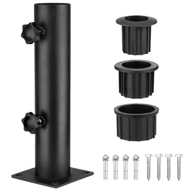 Umbrella Stand Iron Parasol Holder Umbrella Stand Table Heavy Duty Umbrella Clamp Holder For Beach C