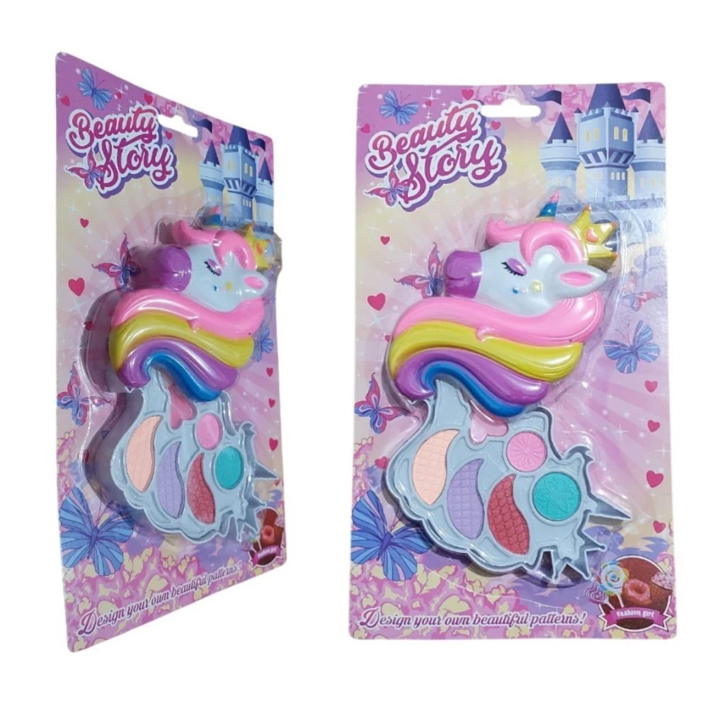 betulan murah Mainan Anak XTS-0032 UNICORN BEAUTY STORY Mainan Makeup Salon Unicorn Kecantikan Anak 