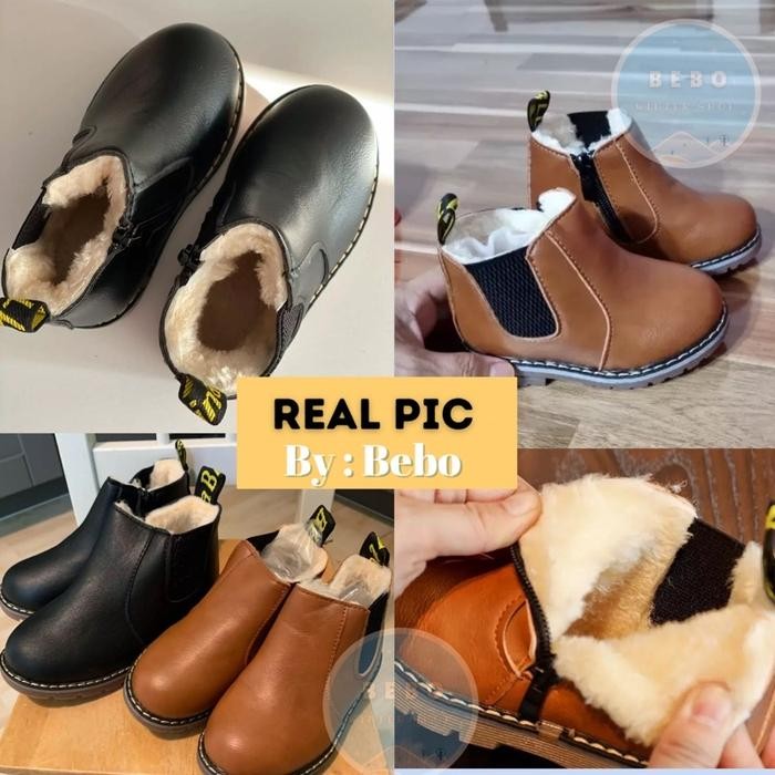 Waterproof Winter Martin Boots for Kids Ankle Boots Anti Air Anak Kaki