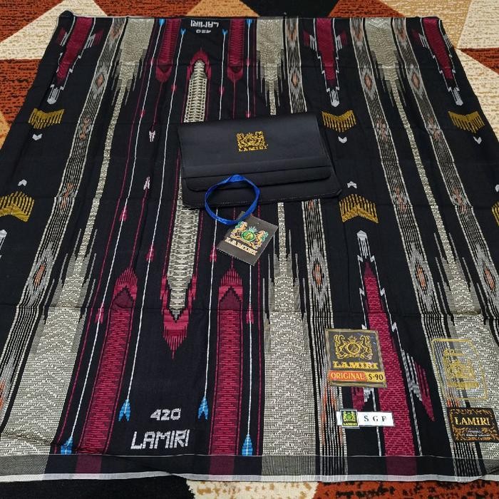 KirimCpT- Sarung Lamiri Motif Sgf Sutra. Benang Dobel 420. Muslim