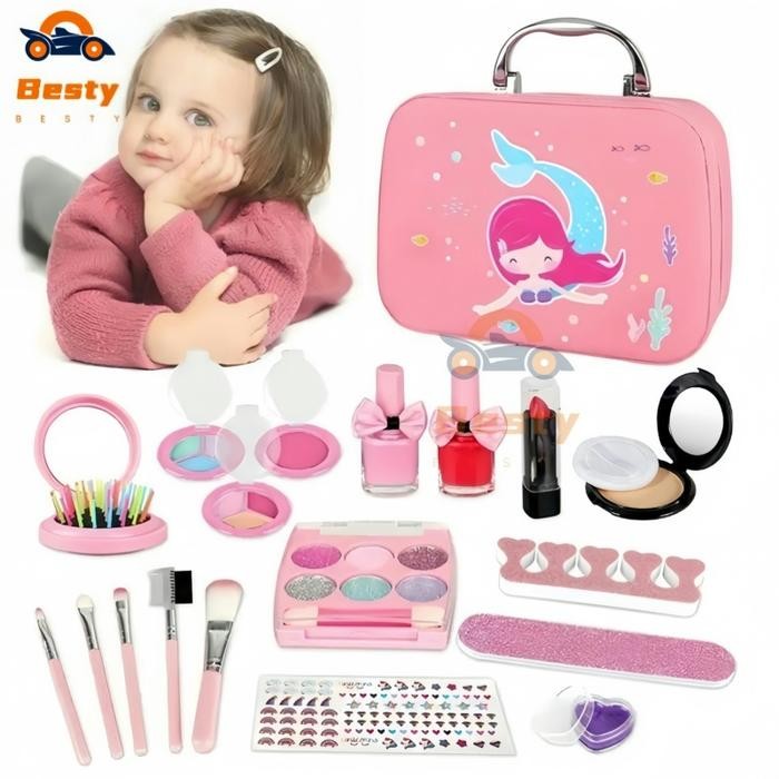 Bestyanak Perempuan Make Up Anak Mainan Alat Dandan Anak Bisa Dihapus Make Up Set Hadiah Gadis