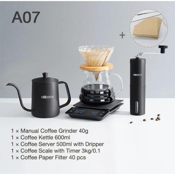 BERKUALITAS Paket Alat Kopi Manual Brew V60 / Alat Seduh Kopi Manual