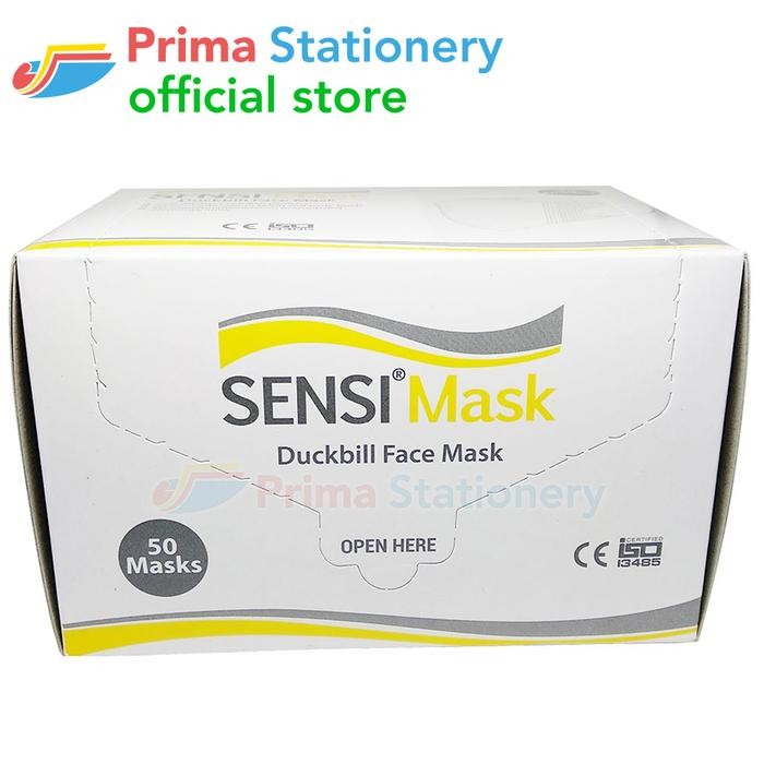 KJB Sensimask Duckbill Face Mask /50 Masker Debu Sensi Duck Bill Medis 50