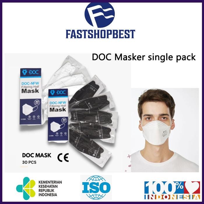 KJB DOC MASKER KF94 4PLY ISI 30PCS INDIVIDUAL SINGLE PACK