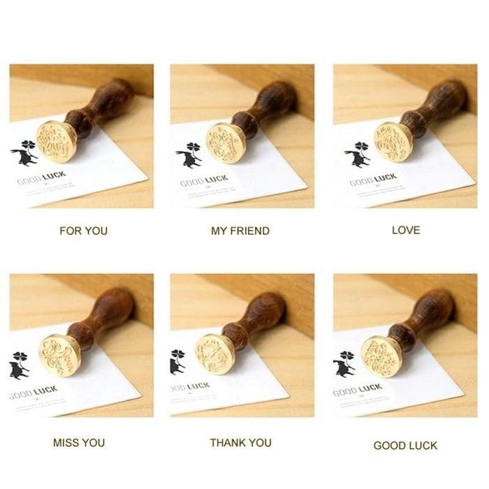 ztdl- Alat Wax Stamp Emboss Wax Sealing Stampel Lilin Hiasan Scrapbook