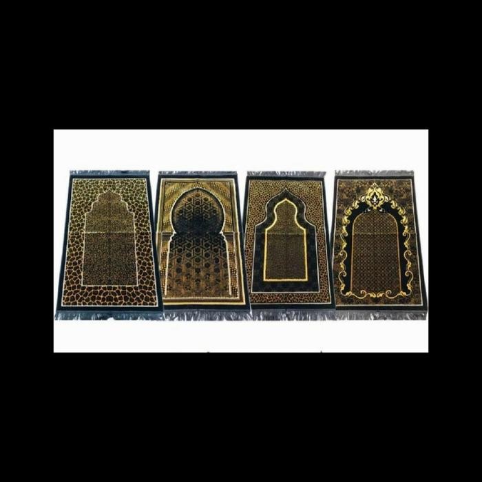 HOT PROMO Sajadah Tebal Turki Aydin Ultra Black White