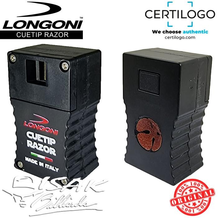 2hfm- Longoni Cue Tip Razor Tool - Serutan Stick Billiard Alat Reparasi