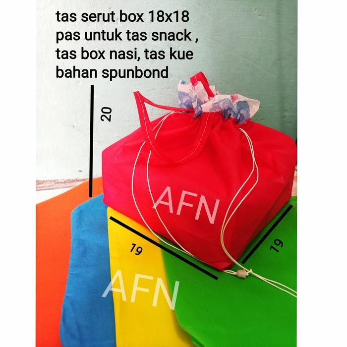 TAS SERUT BOX NASI/SNACK 18X18