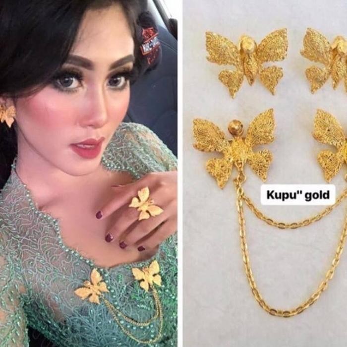 DISKON Set bros alpaka bali kancing kupu kupu vb READY STOCK