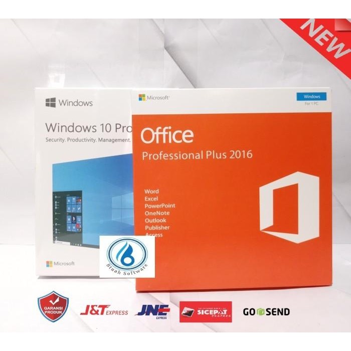 Paket Window 10 Pro FPP USB Fullbox & Ms Office 2016 Pro Plus Fullbox