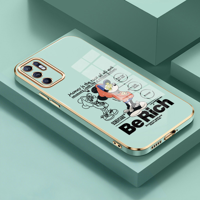 Casing Untuk OPPO Reno 6 4G Reno 6 5G Case Casing HP Softcase silikon Kasing elektroplating mewah an