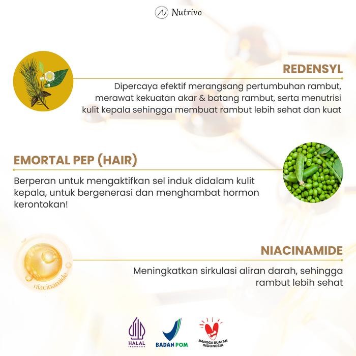 qdsi- Nutrivo Applicator Serum Rambut With Nutrivo Hair Serum I Bundling