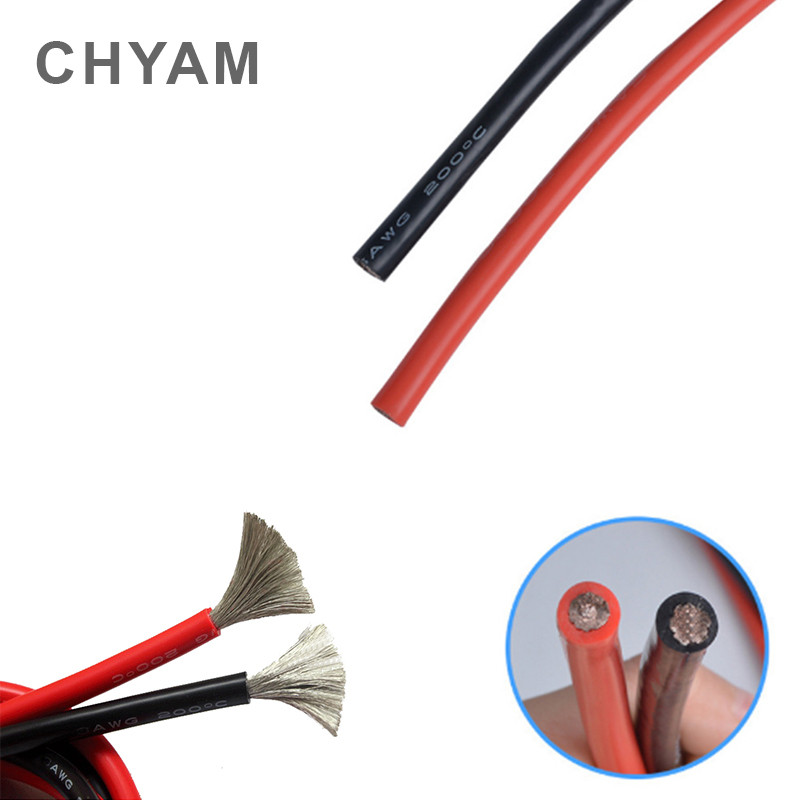 TERBAIK Wire Cable Soft Silicone Wire 11AWG 10AWG 9AWG 8AWG 7AWG 6AWG 4AWG 35 / 50 / 70mm2 Heat Resi