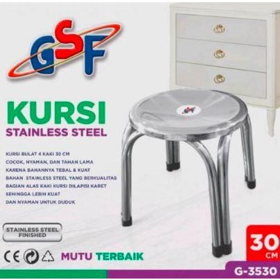 Kursi Bulat Bakso Besi / Kursi Bulat Stainless Steel