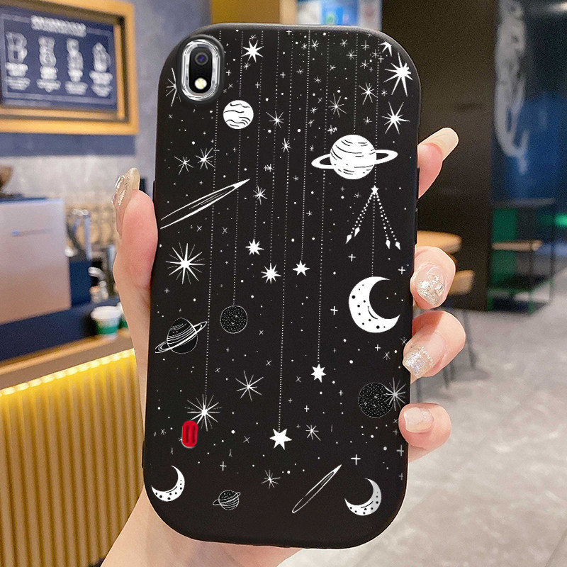 Casing Hp Untuk Samsung Galaxy A10 A10s M01s Case Hujan meteor Galaksi Solid Color Phone Cover Kasin