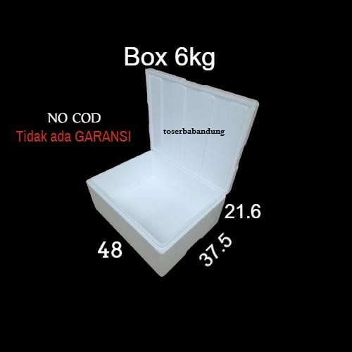 ProsesCPT- Styrofoam Box Buah Dan Sayur 6Kg Sterofoam Kotak Sterofom Ikan Cupang