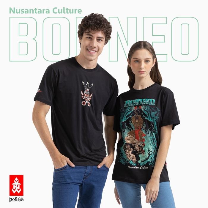 SALE Kaos Kwitan Nusantara Culture BORNEO