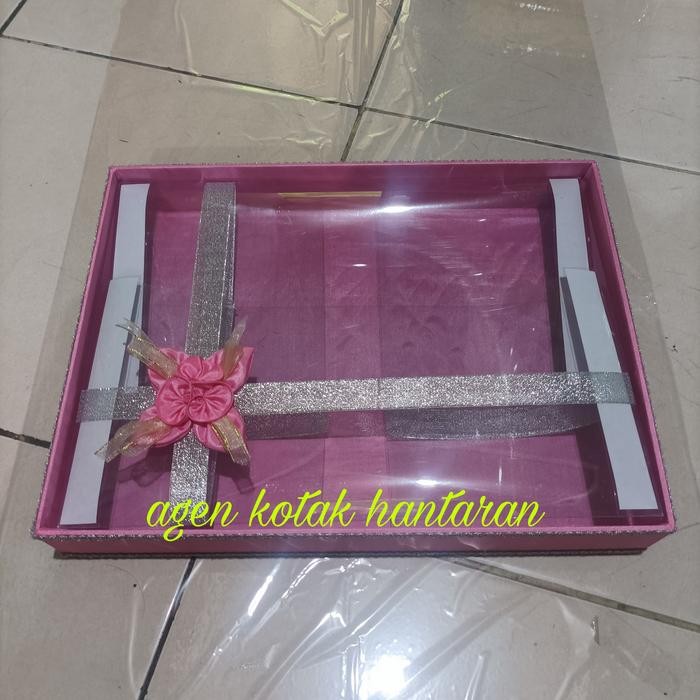 kotak hantaran/ kotak seserahan satuan mika pita