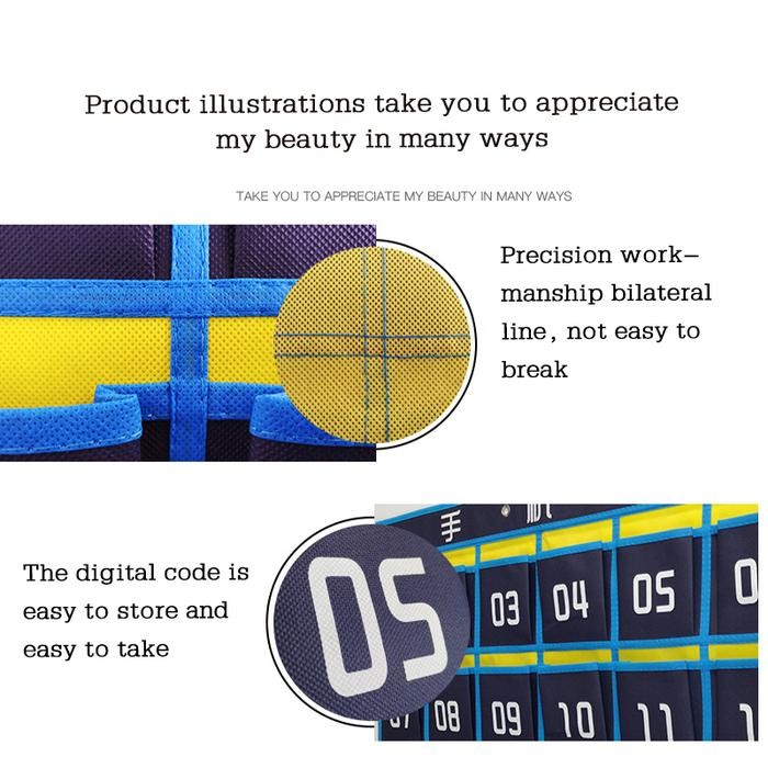 48 60 Tas Gantungan Tempat Rak Hp Susun Multifunsgi Management Box Cell Phone Untuk Sekolah,