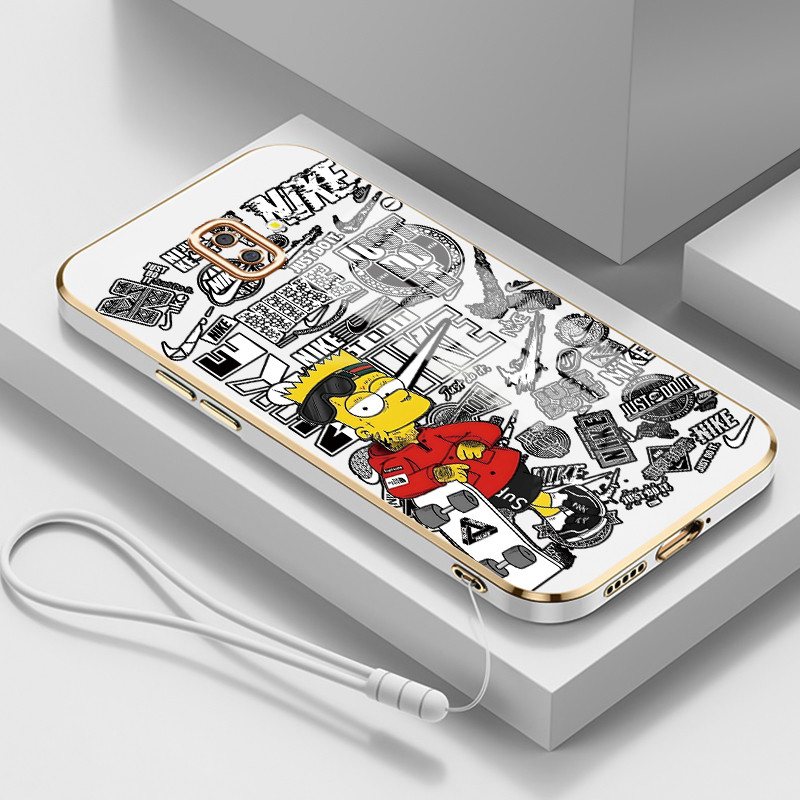 Casing Untuk Samsung Galaxy J6 Plus 2018 J6 Prime 2018 J4 4G J2 4G Case Casing HP Softcase Tali gant