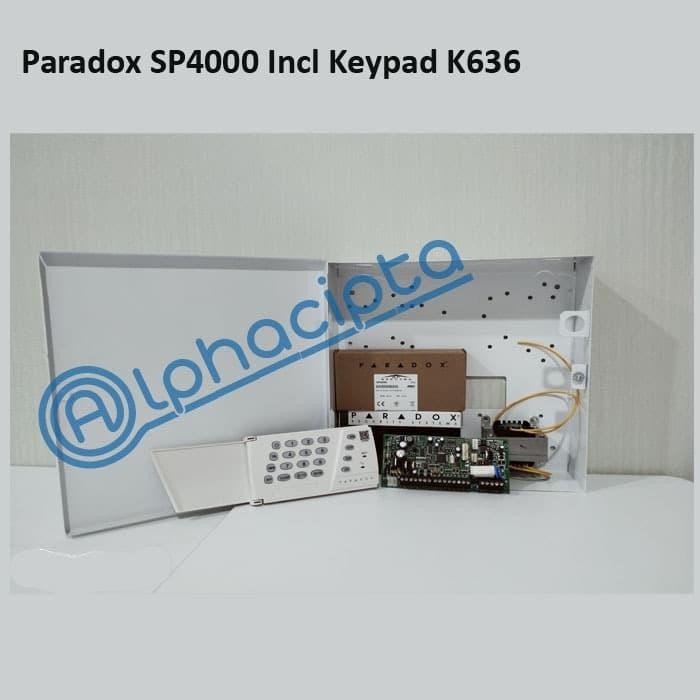 Alarm Fullset Paradox SP4000, 4 to 32 Zone (Paket Lengkap)