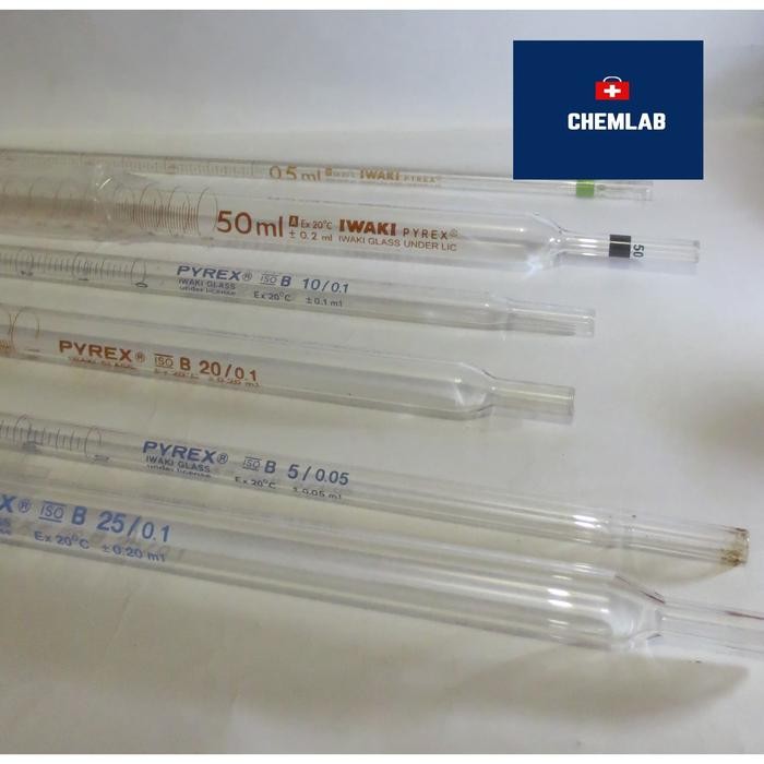gktu- Measuring Pipet 1 Ml Iwaki Pyrex / Pipet Ukur