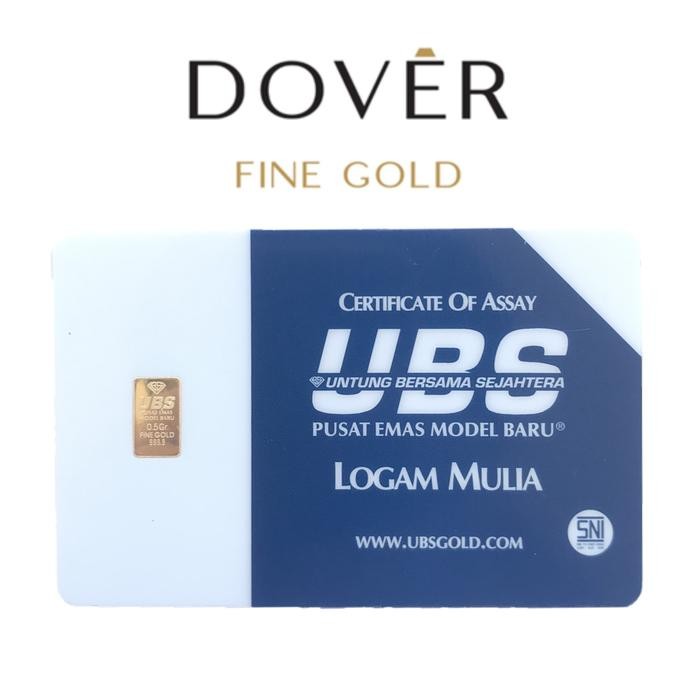 Logam Mulia Emas Ubs Press 0.5 Gram 0,5 Gram Lm