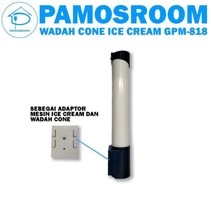 Pamosroom Pipa Cone Ice Cream Wadah Cone Ice Cream Tempat Penyimpanan Cone Waffer Ice Cream