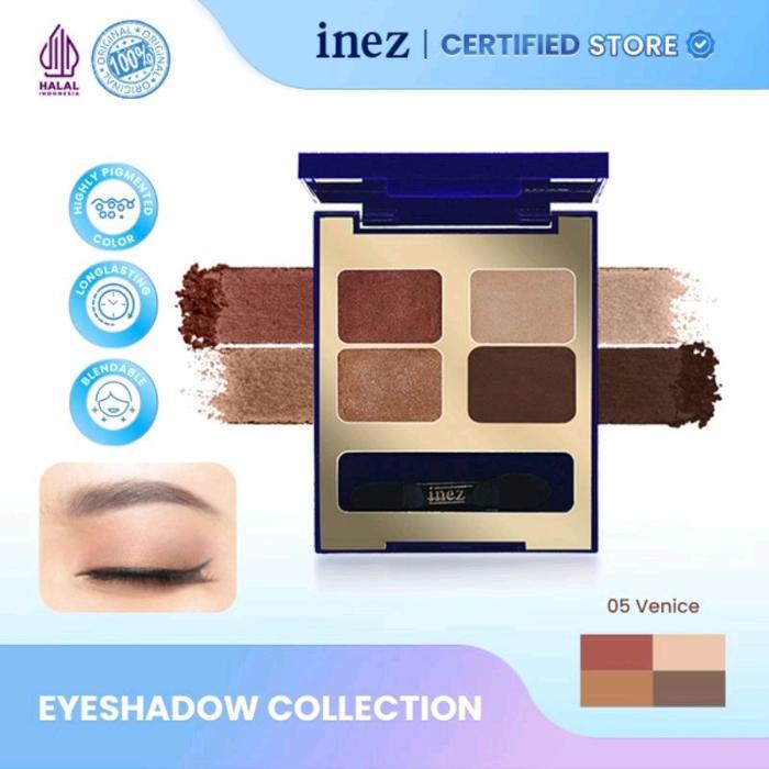 Promo Inez Color Contour Plus Eye Shadow Collection Matte Glitter Eyeshadow Palette Terlaris
