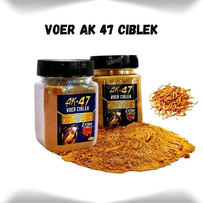 AK-47 VOER CIBLEK 125GR EXTRA ULAT HONGKONG Makanan Burung Ciblek Kristal Sawah Jawa Prenjak Pleci
