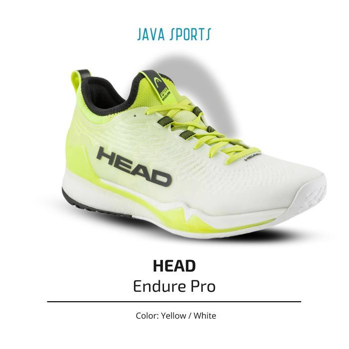 Sepatu Padel Tenis Head Endure Pro Men Yellow / White Tennis Padel Shoes
