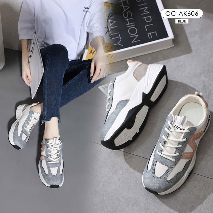 Octavia Sepatu Sneakers Sporty Highsole Wanita N Series #Oc-Ak606