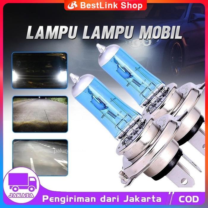 2Pcs Led Lampu Led Putih H4 Puith Untuk Headlight / Mobil Lampu Universal Putih 12V 100W Lampu Depan