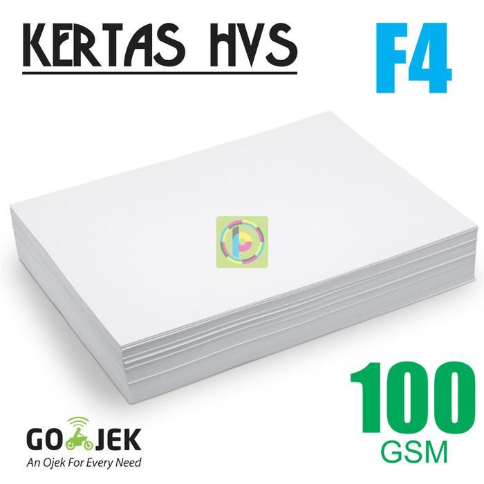 100 Lbr Woodfree Uncoated Plain Paper Kertas Hvs 100 Gsm Size Folio F4 21.5X33 Cm