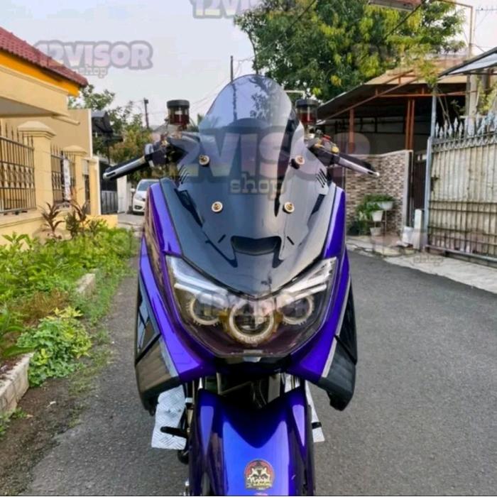 WINDSHILED VISOR NMAX OLD SPORTY TDR MINI RACE V3 SIRIP. VISOR NMAX LAMA SPORTY TDR MINI V3 SIRIP