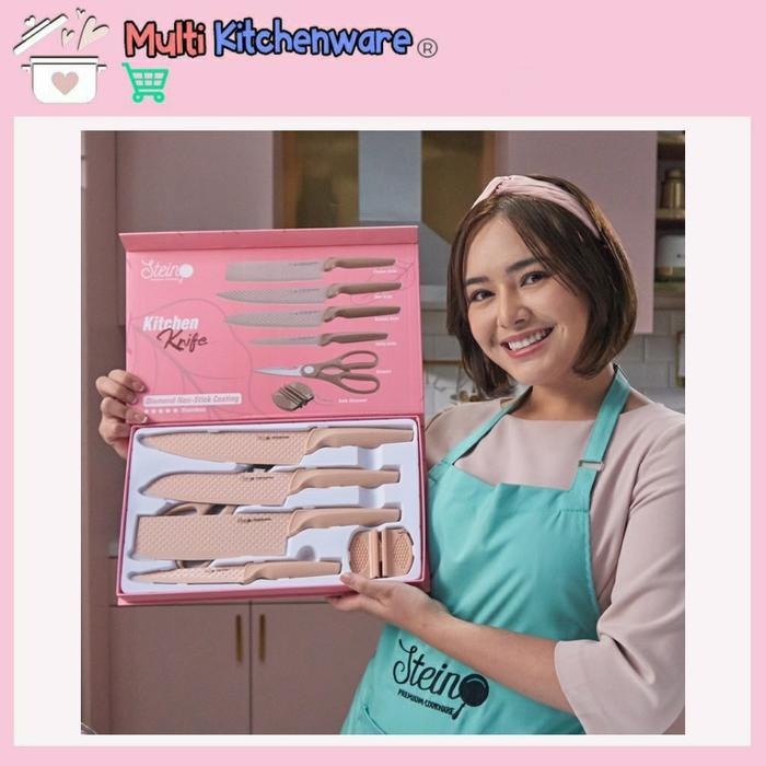 Stein Knife Diamond Non Stick Coating Knife / Pisau Stein