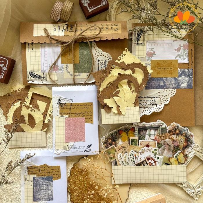 JOURNAL KIT SCRAPBOOK PAPER SCRAPBOOK JOURNALING JURNAL KIT JOURNAL KIT VINTAGE DIARI KERTAS