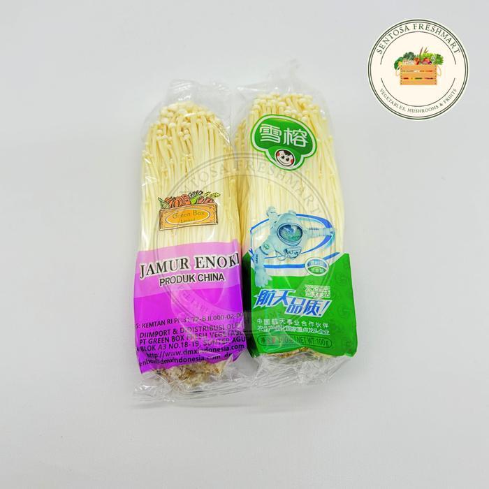 NEW!! [SENTOSA FRESHMART] JAMUR ENOKI CHINA / ENOKI MUSHROOM CHINA per PACK @100gr