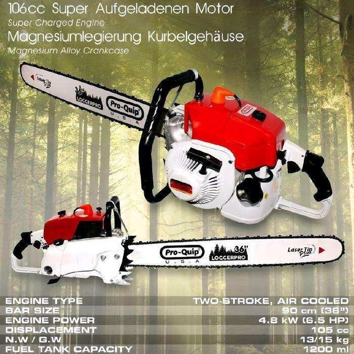 Chainsaw 36 Inch Pro-Quip Quantum 7 Gergasi mesin senso Pro-Quip Quantum 7