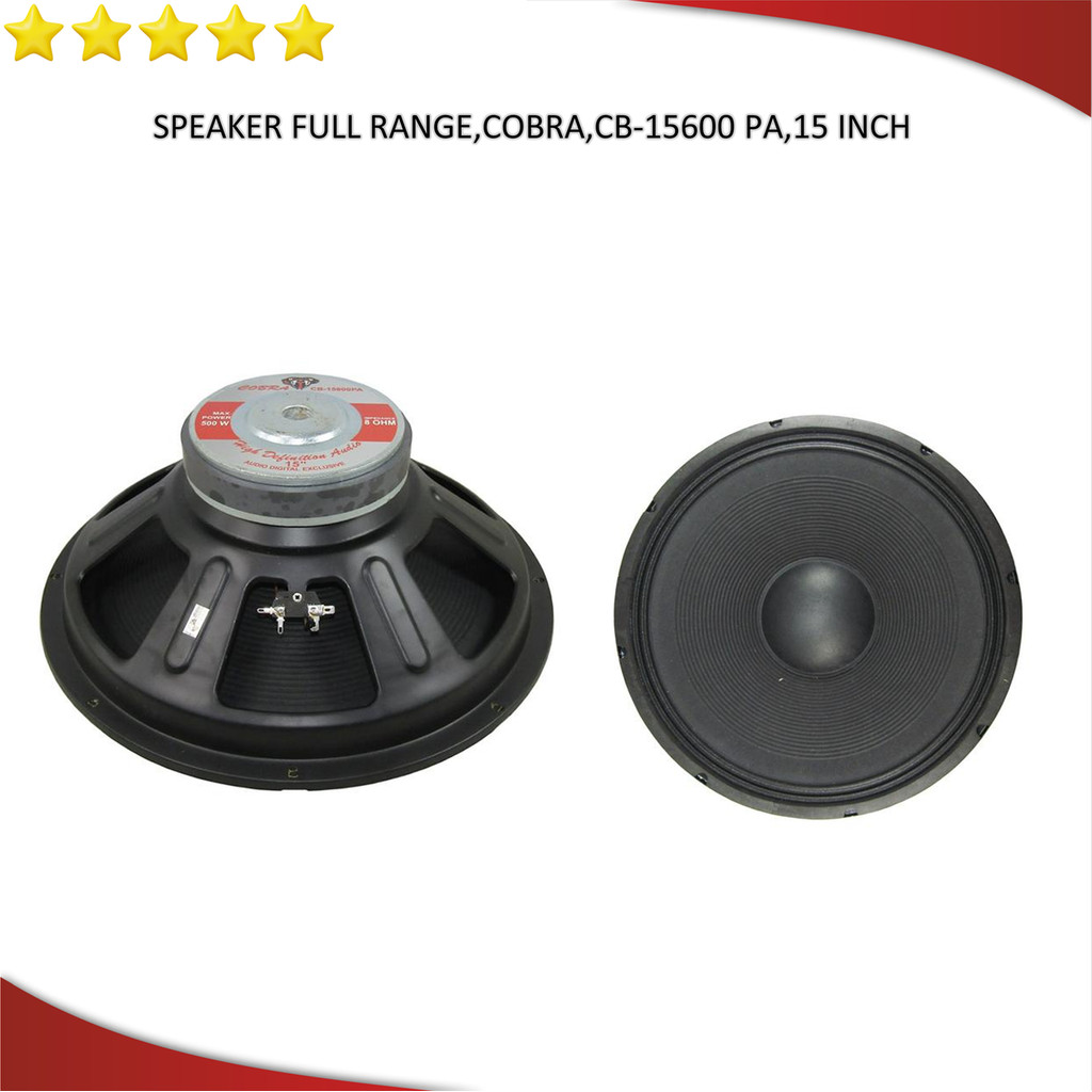 Speaker  Komponen FULL RANGE COBRA CB-15600 PA 15 INCH