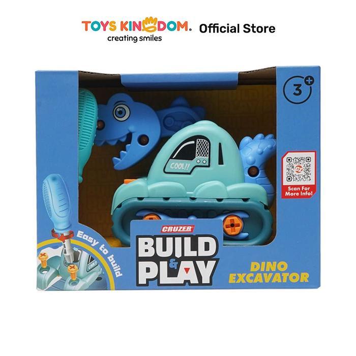 Toys Kingdom Cruzer Set Build & Play Dino Excavator Terbaru