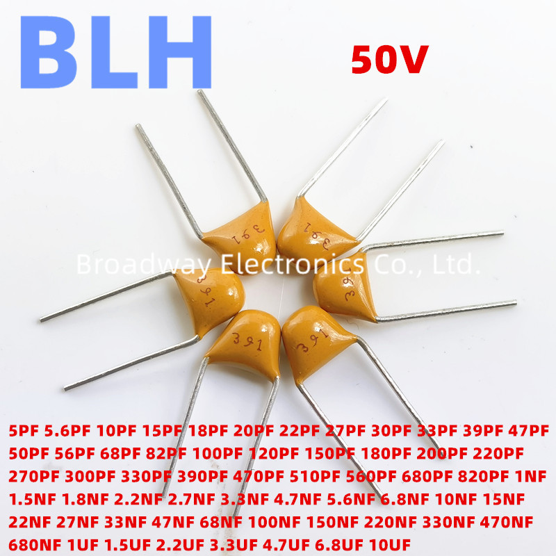 100PCS Monolithic capacitor 50V 150PF 151 180PF 181 200PF 201 220PF 221 270PF 271 300PF 301 330PF
