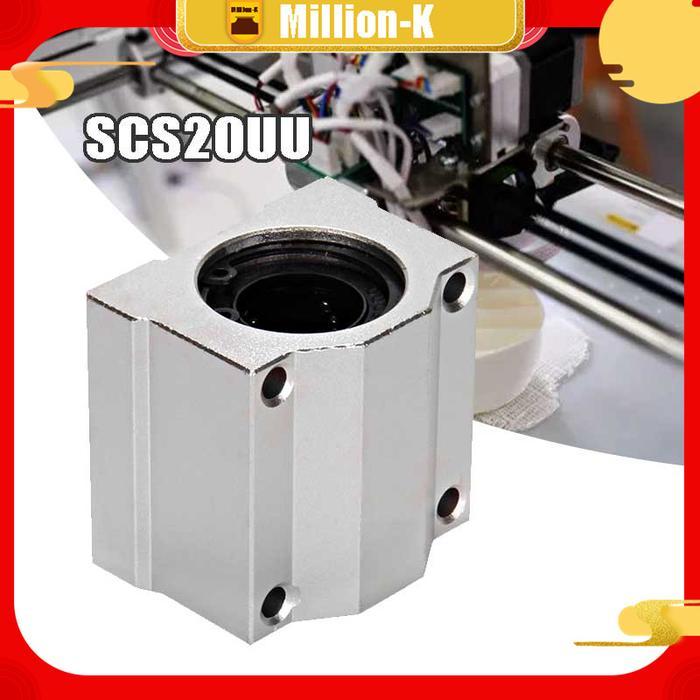 LINEAR SLIDE BLOCK SCS12UU LINEAR BEARING BLOCK 20 MM UKURAN PRINTER PROMO TERMURAH