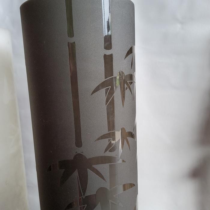 Promo Fiber Piber Viber Plat Pagar Plastik Penutup Pagar Motif Bambu Murah Sale