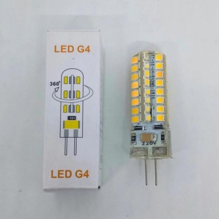 Pilihan- Lampu Halogen Led Kacang G4 220V Warmwhite Kaki Tusuk 220V