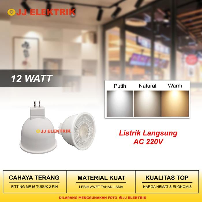 Pilihan- Lampu Spot Led 12W Halogen Spotlight 12 Watt Mr16 12Watt Mr 16 Tusuk