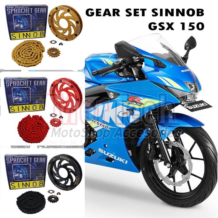 Sinnob Gir Set Rantai / Gear Rante Colour Chain Kit Gsx R 150 Gsx150