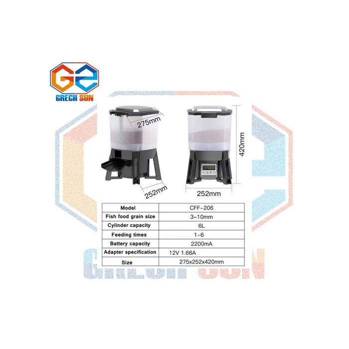 ORIGINAL SUNSUN GRECH CFF 206 6L AUTOFEEDER SOLAR POWER TECHNOLOGY
